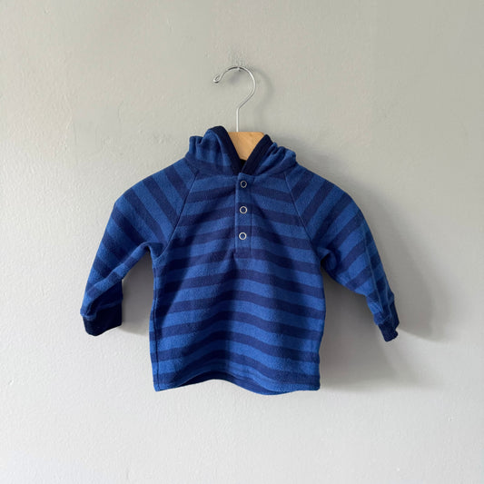 Mec / Blue fleece hoodie / 6M