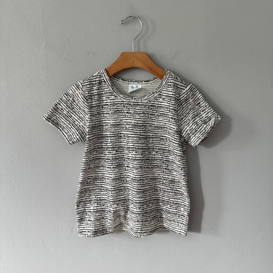 NBD / T-shirt blanc x noir / 4-5 ans