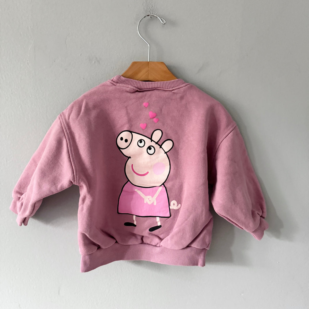 Zara x Peppa pig / Pink sweatshirt / 3Y