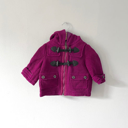 Burberry / Purple duffle coat / 6M