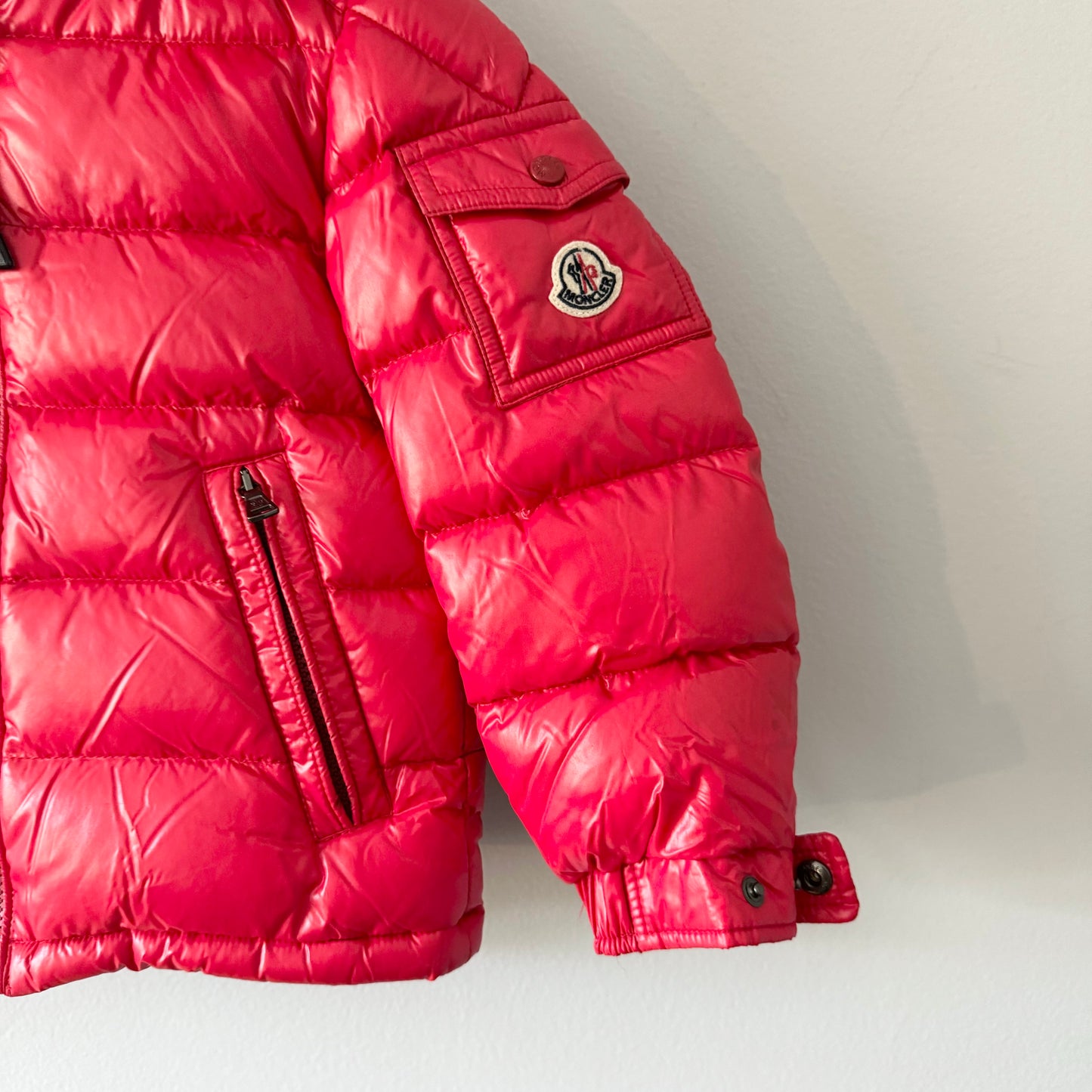 Moncler / Red down jacket / 4Y