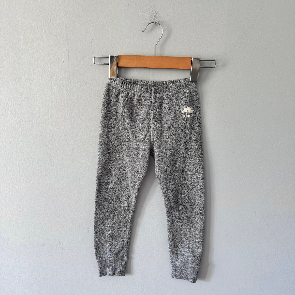 Roots / Salt and pepper slim pants / 4T