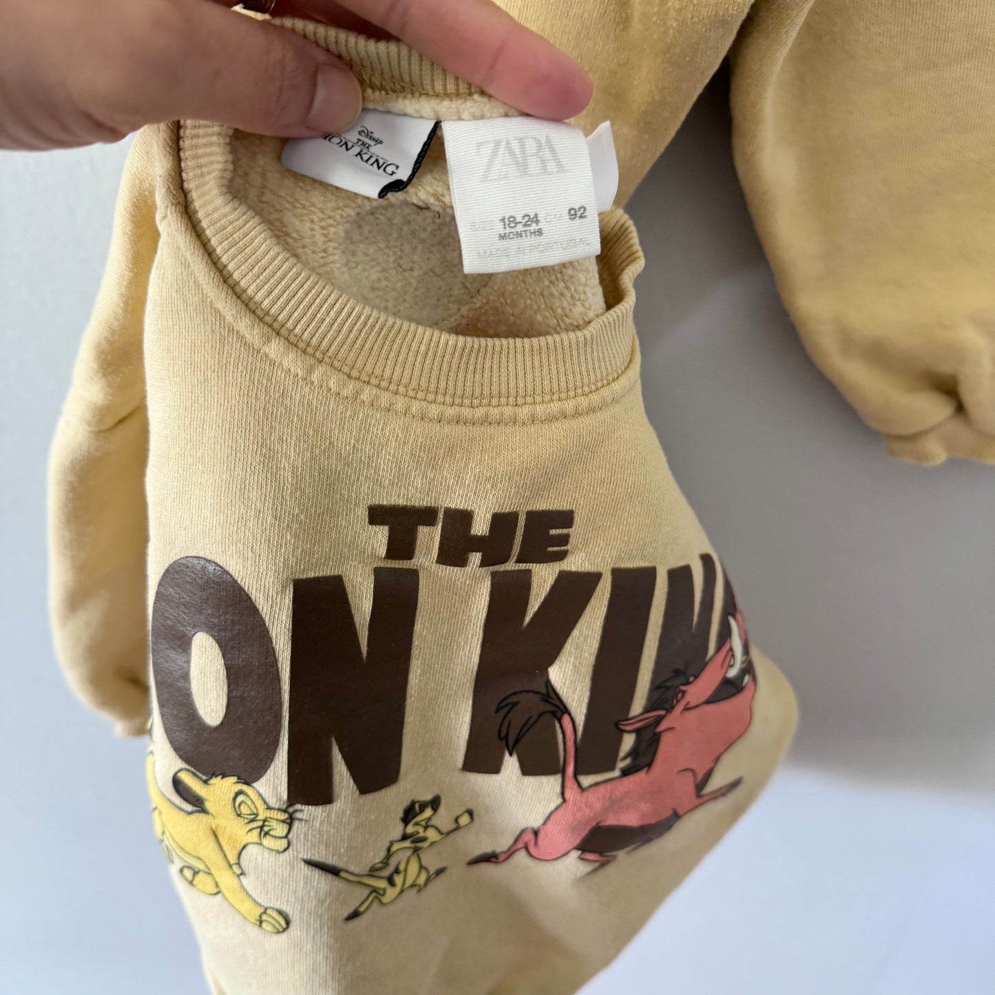 Zara / Lion King sweatshirt & pants set / 24M