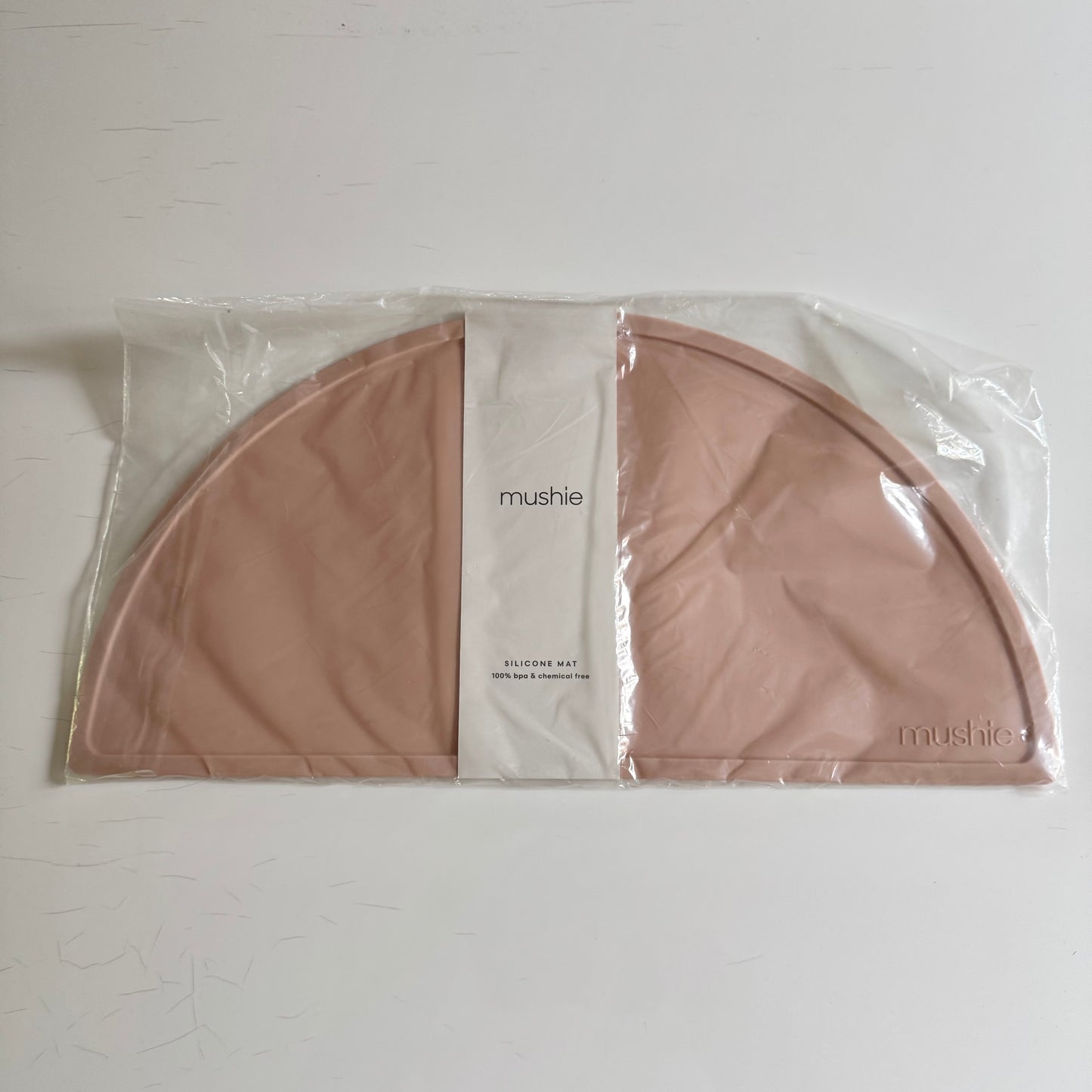 Mushie / Pink silicone mat - New in package