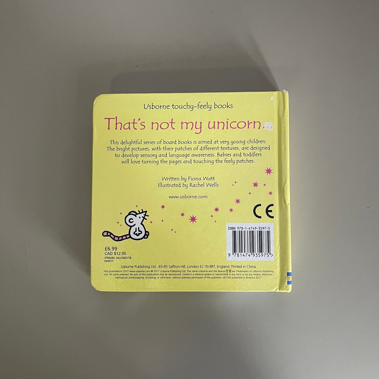 Ursborne touchy-feely books - That's not my unicorn