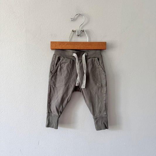 Mini Mioche / Dark grey cotton pants / 3-6M