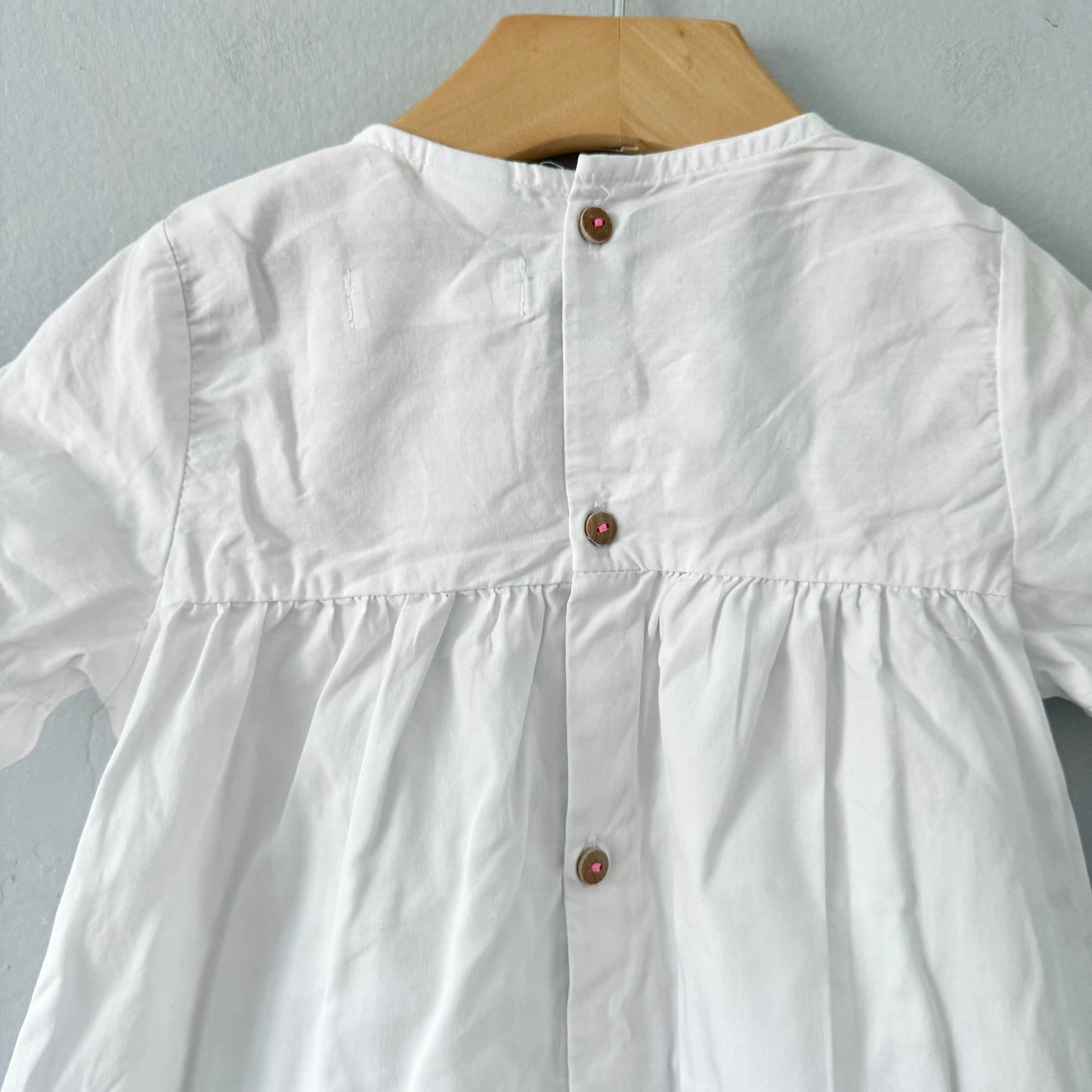 Zara / White blouse dress / 2-3Y