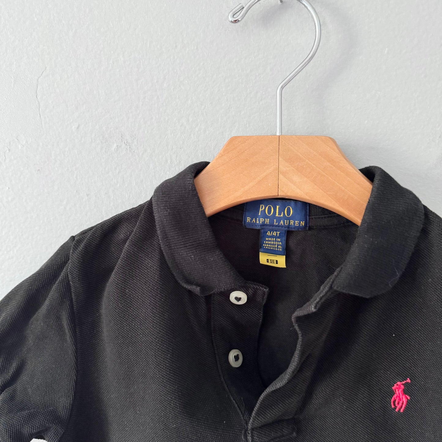 Polo Ralph Lauren / Black polo shirt / 4T