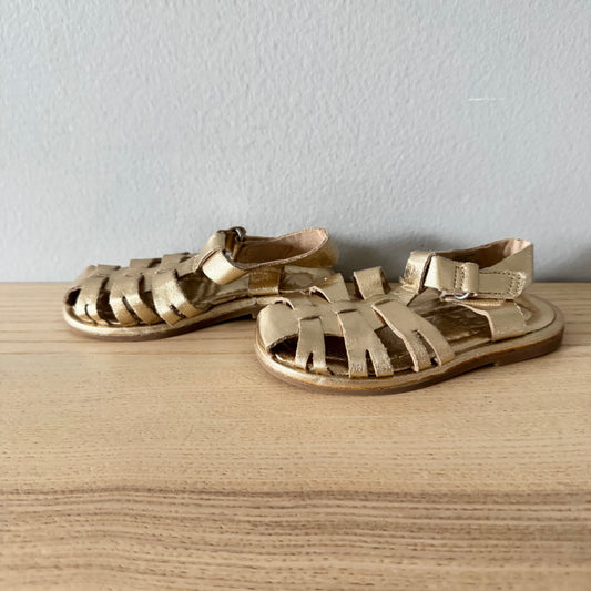 Zara / Gold sandals / 21(US5)