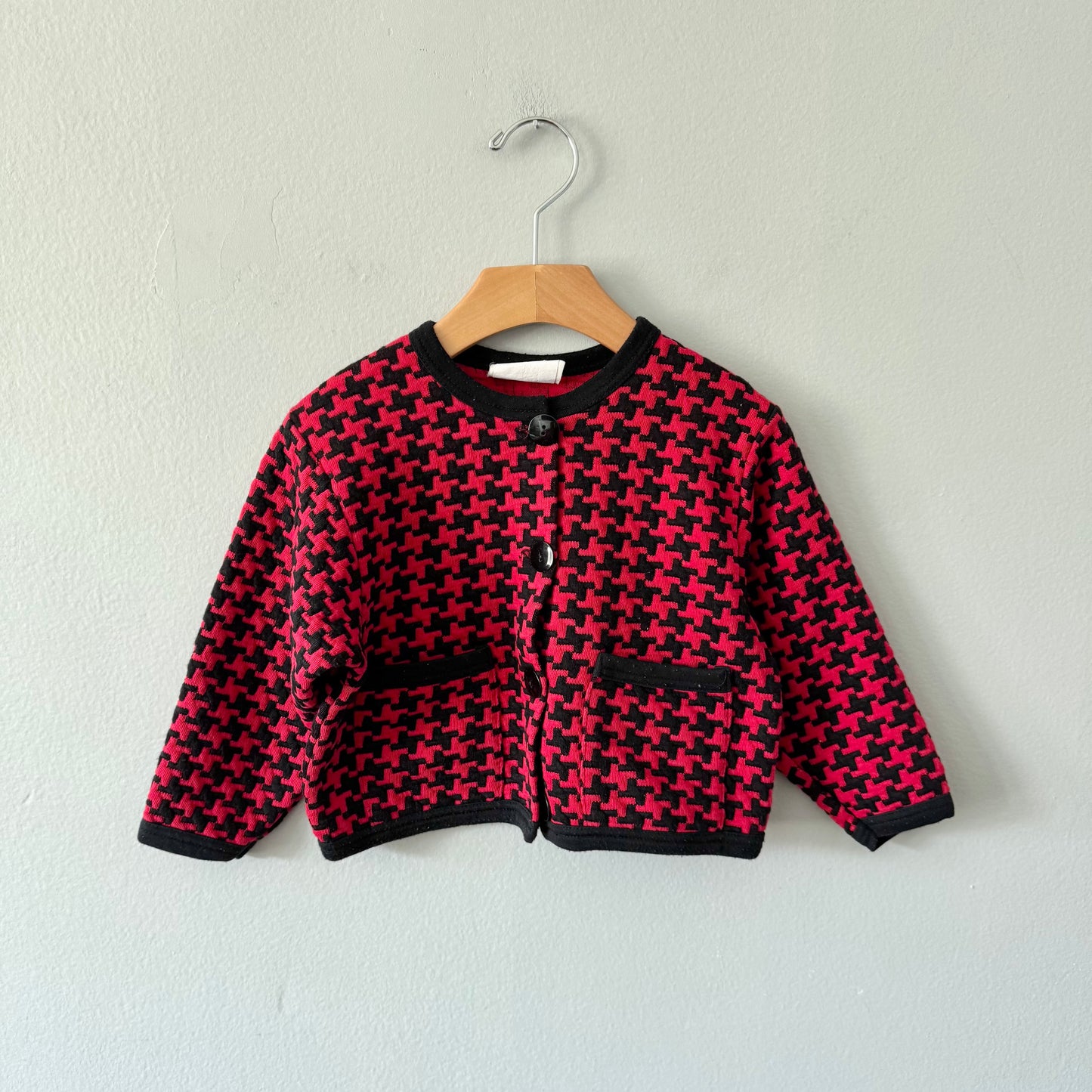 Vintage / Papaya Club red black jacket / 12-24M