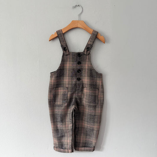 Next / Houndtooth overalls / 12-18M