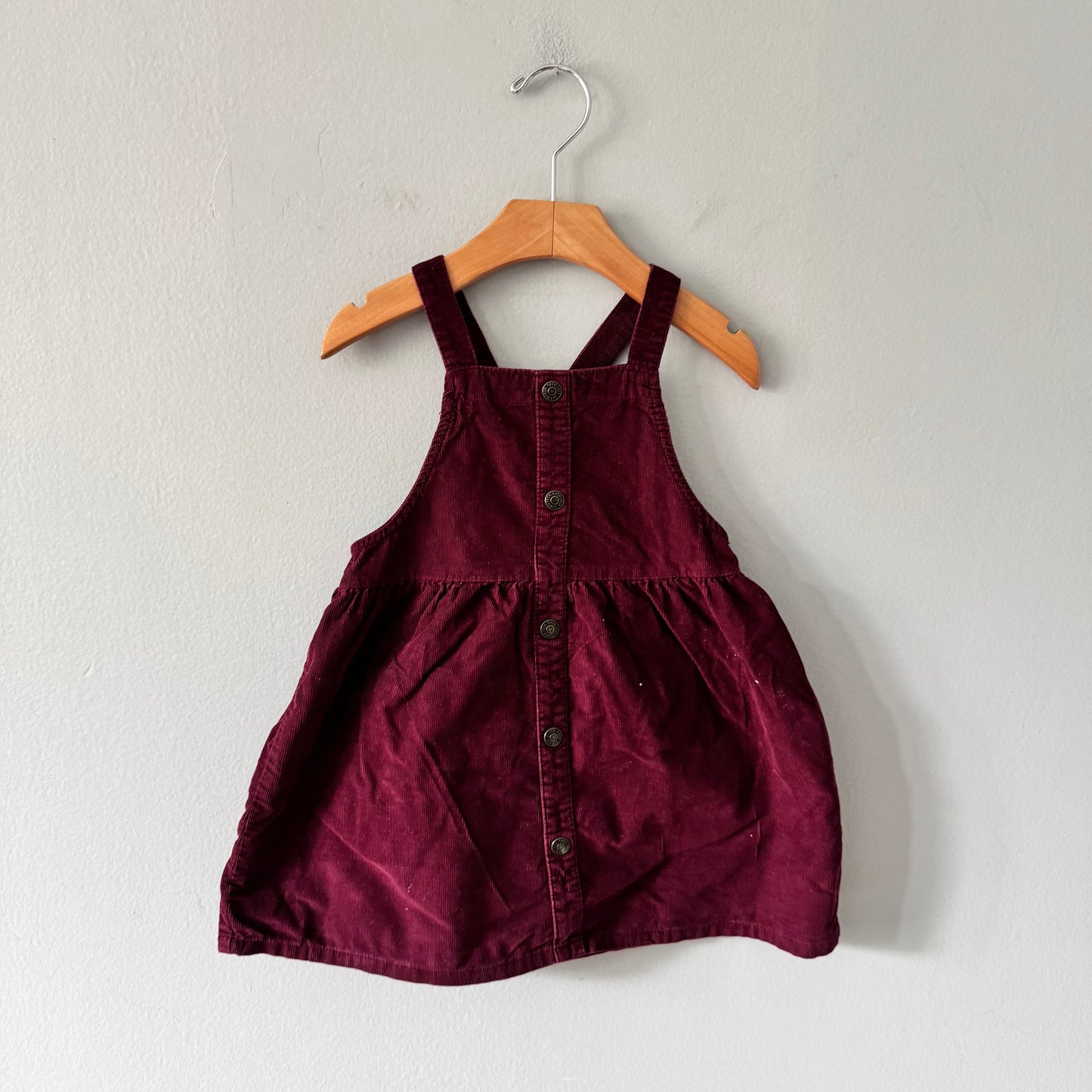 Cat & Jack / Burgundy overall skirt / 3T