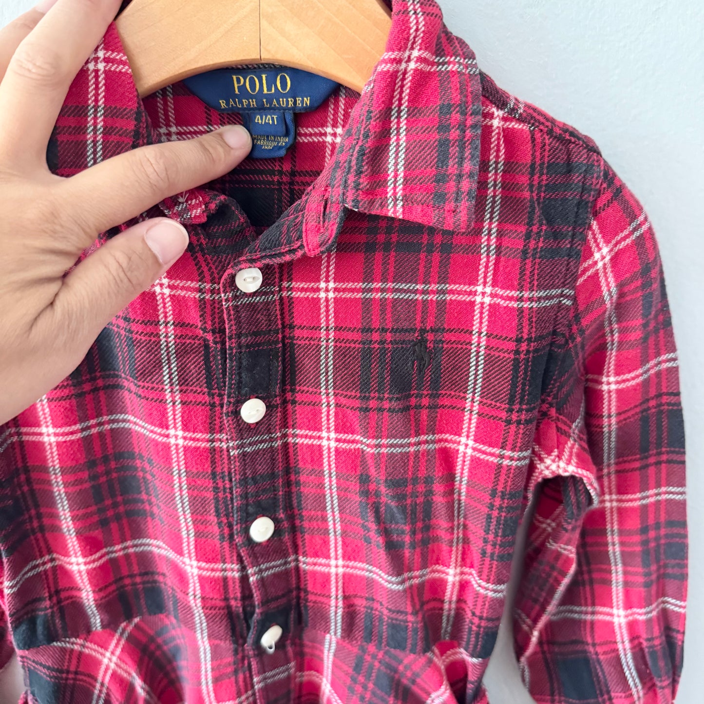 Polo Ralph Lauren / Red flannel dress / 4T