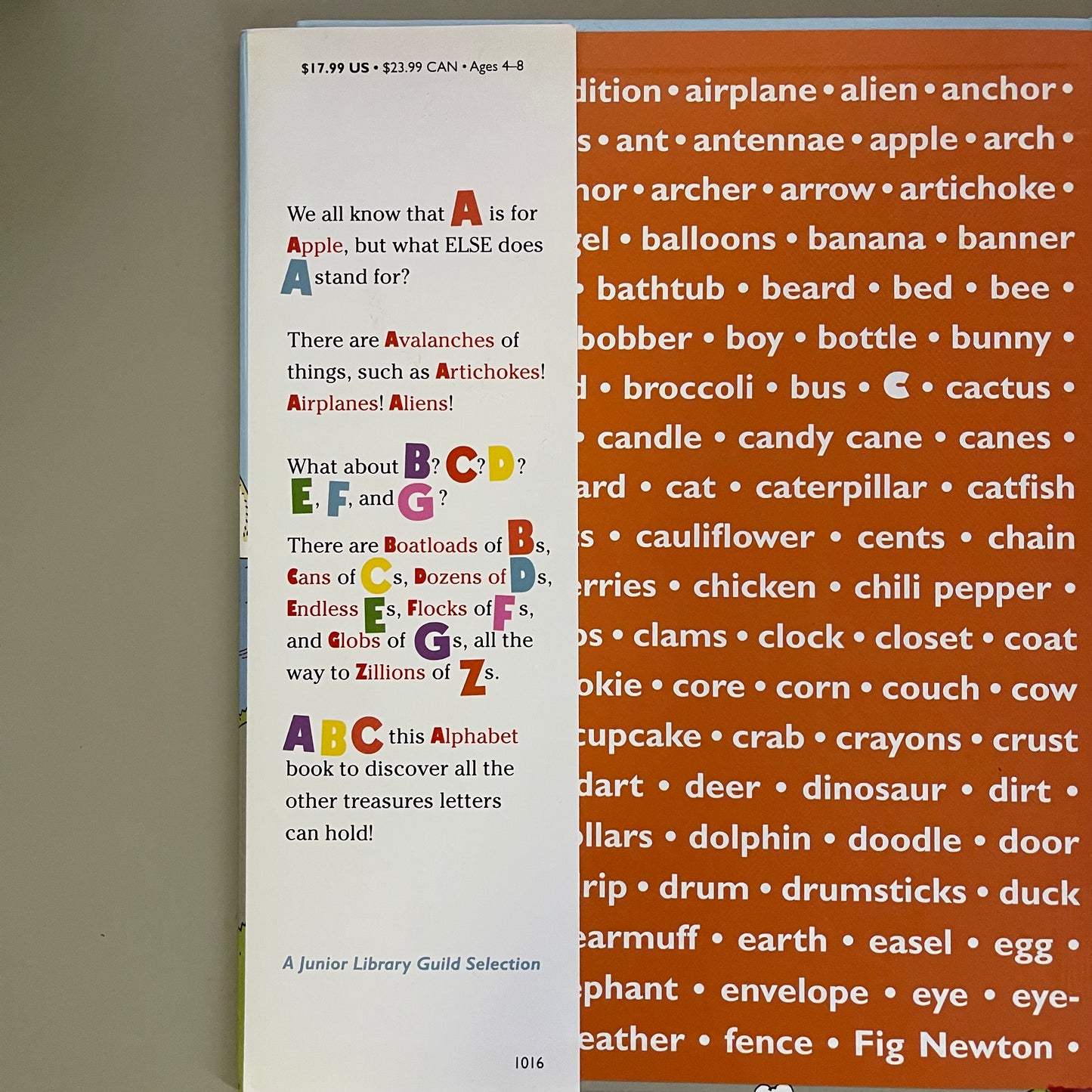 An Excessive Alphabet . Judi & Ron Barrett