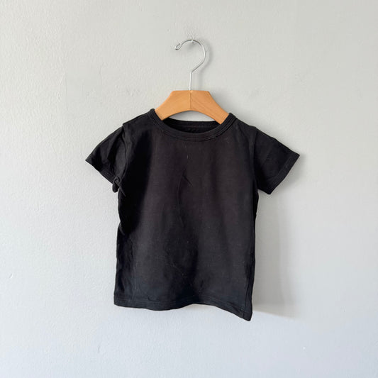 Mini Mioche / Black short sleeve T-shirt / 1-2Y