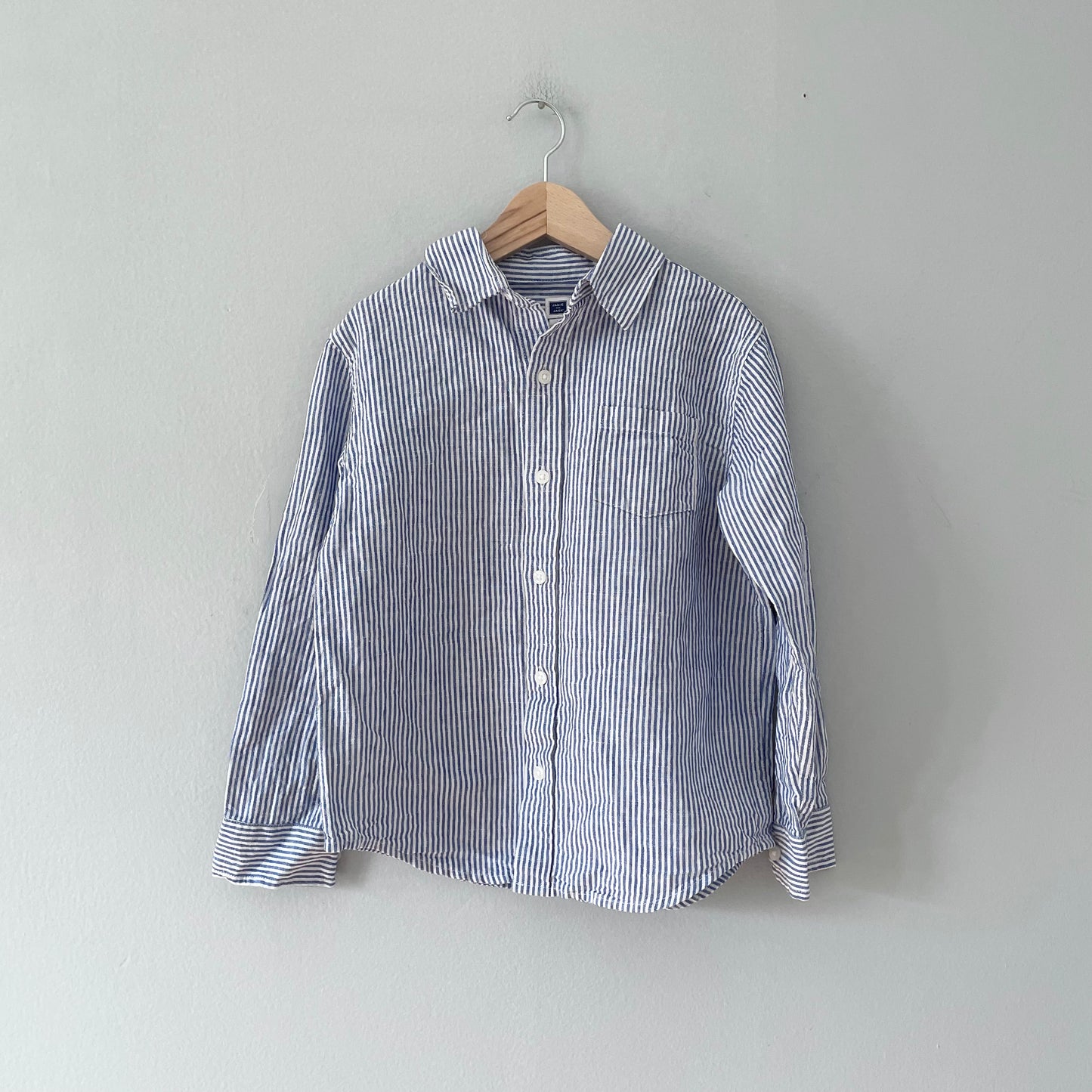 Janie & Jack / Linen x cotton shirt / 6Y