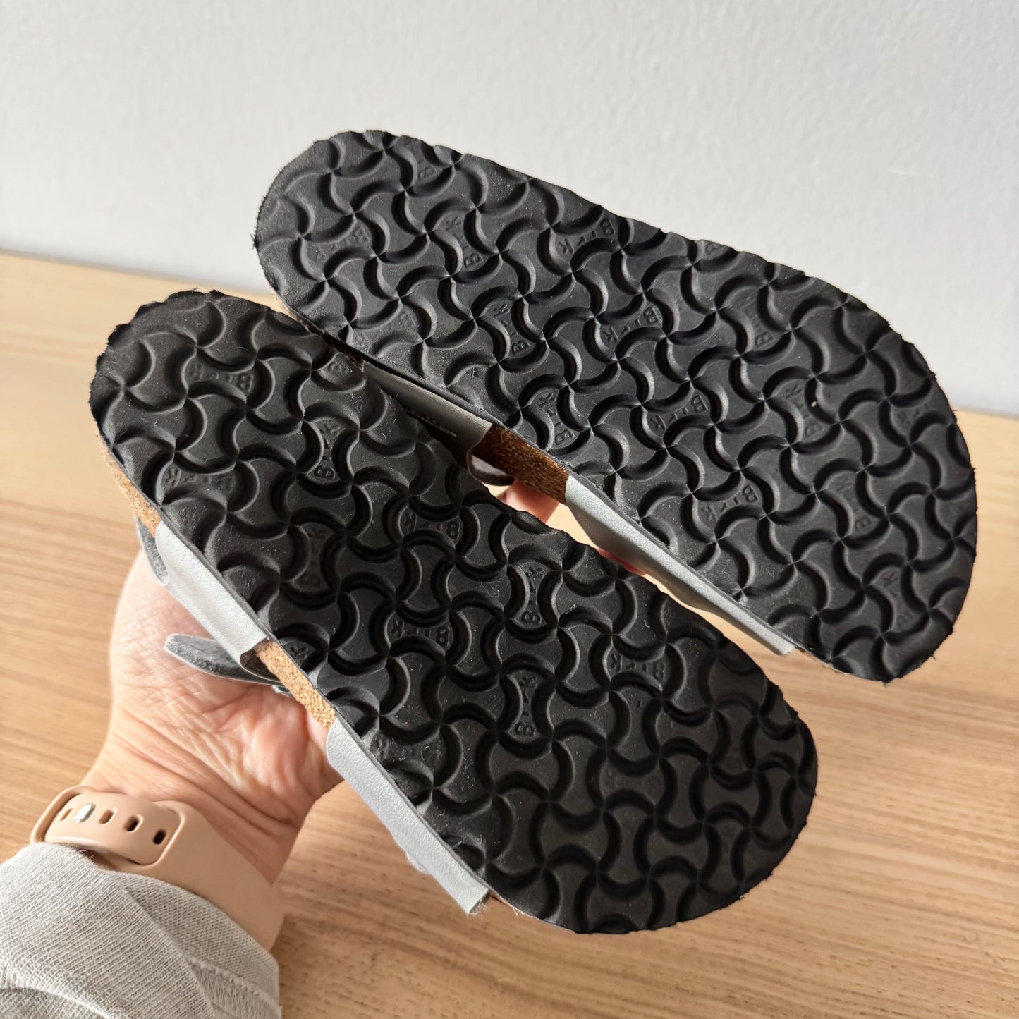 Birkenstock / Silver sandals / 28(US11-11.5)