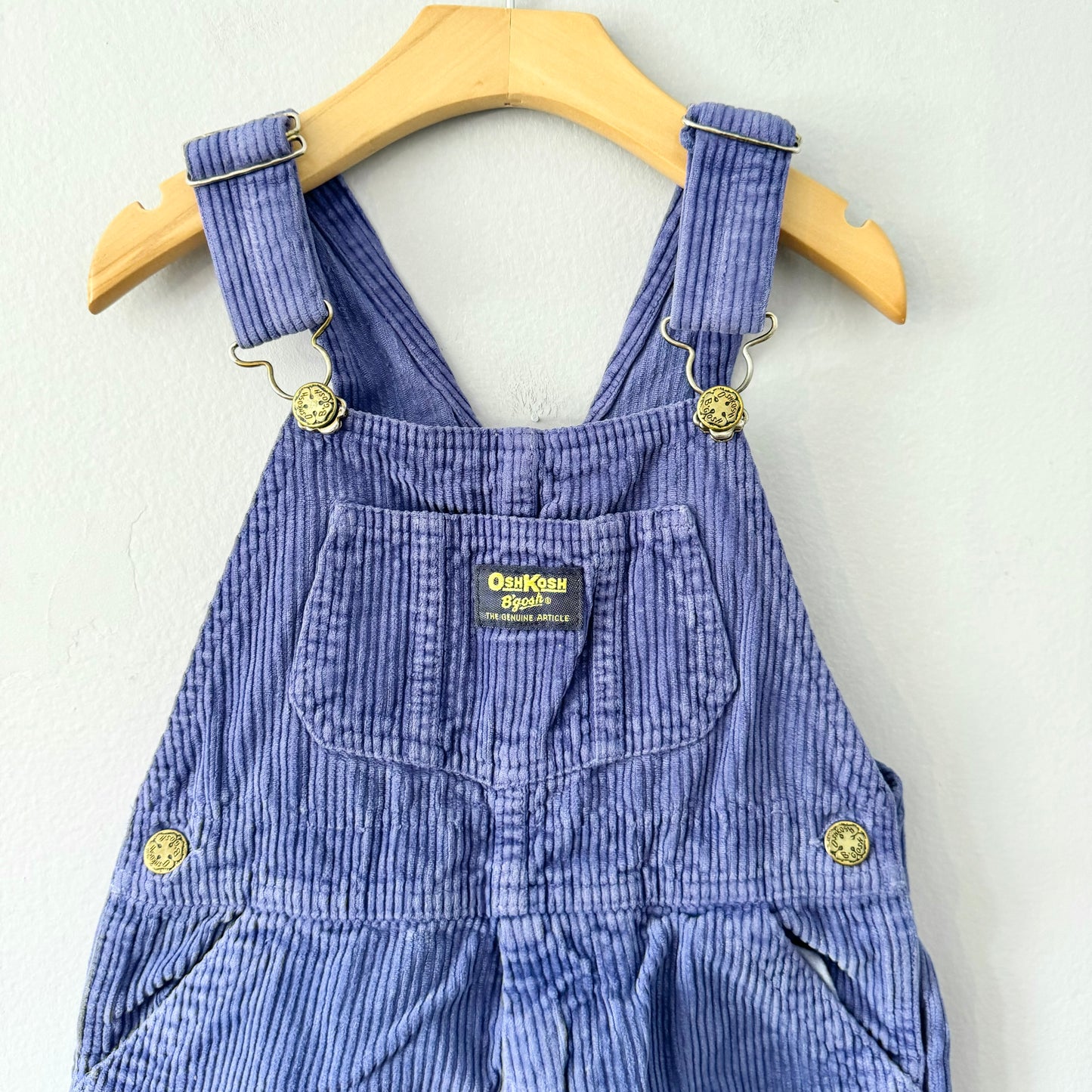 Vintage Oshkosh / Purple corduroy overalls / 3-4Y