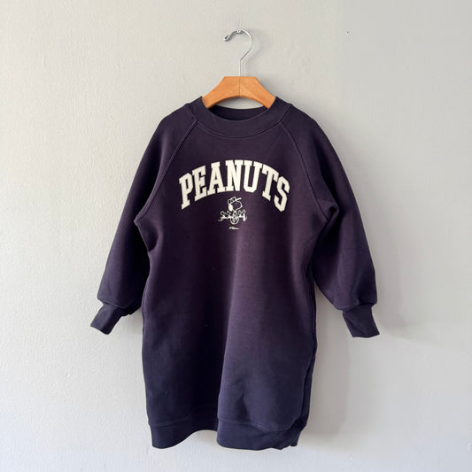 Uniqlo x Peanuts / Snoopy navy crew dress / 5-6Y