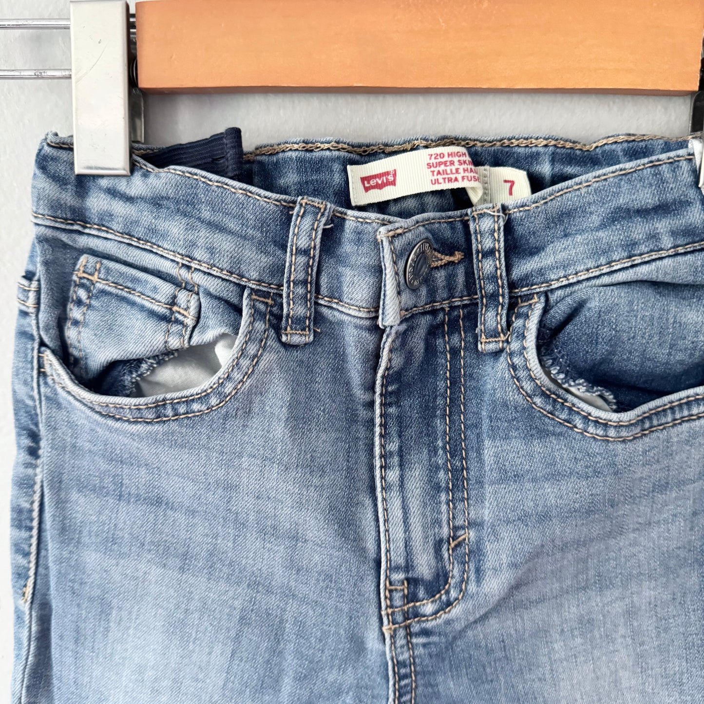 Levi's / 720 High rise super skinny / 7Y