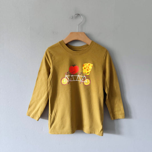Cat & Jack / Tomato & cheese long sleeve t-shirt / 4T