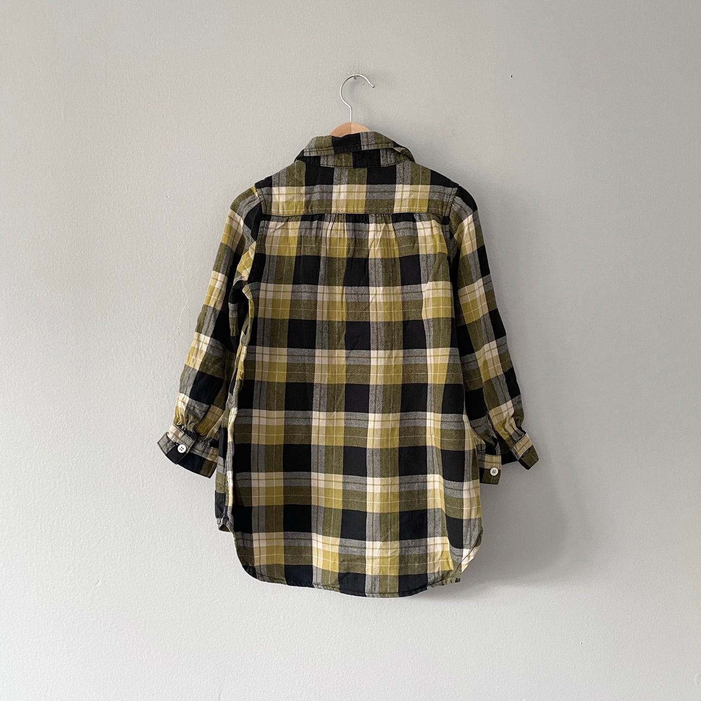 Global Work / Checked shirt dress / 3-4Y