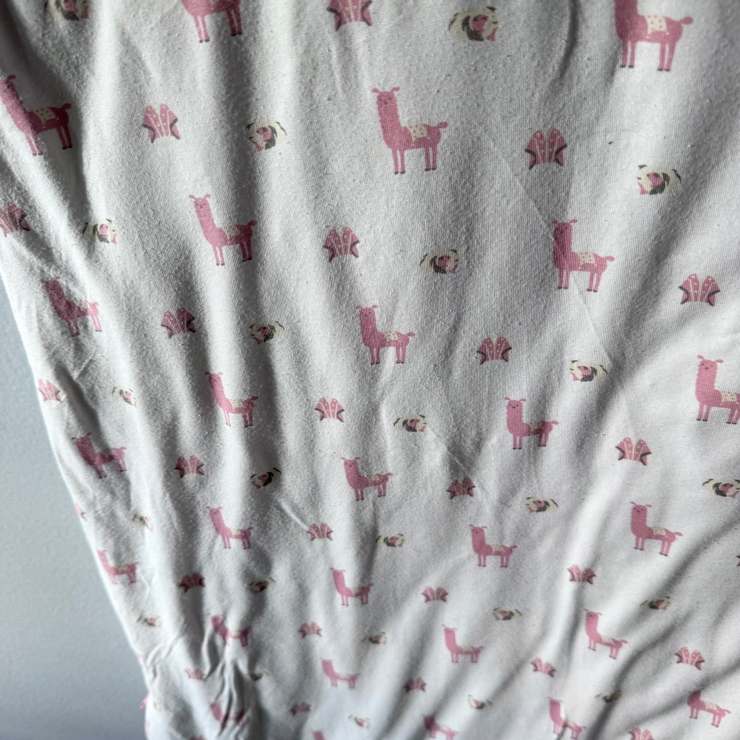 Kyte / White x pink alpaca sleep sack 2.5 tog / 18-36M