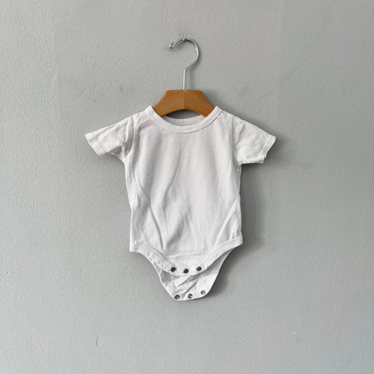 Mini mioche / White short sleeve onesie / 3-6M