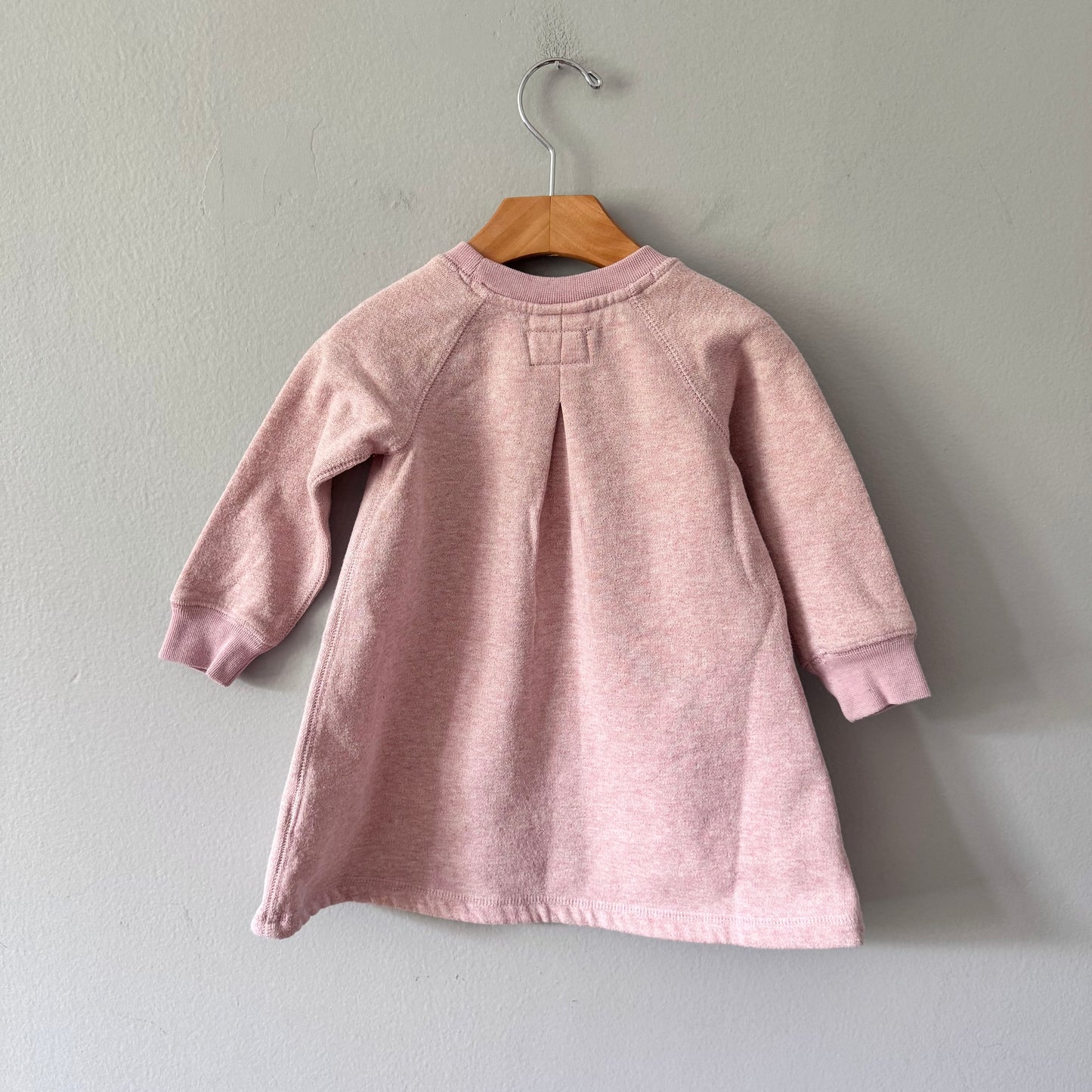 Roots / Pink sparkle crew dress / 18-24M
