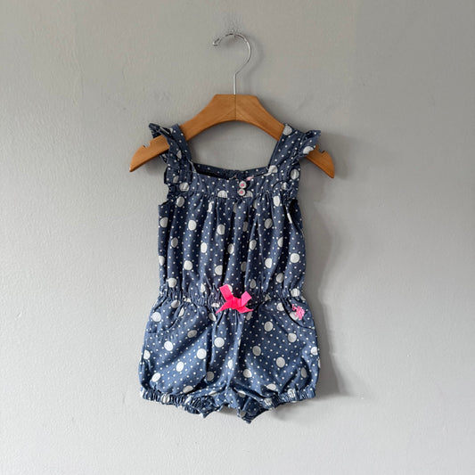 US polo assn / Blue dots romper / 18M