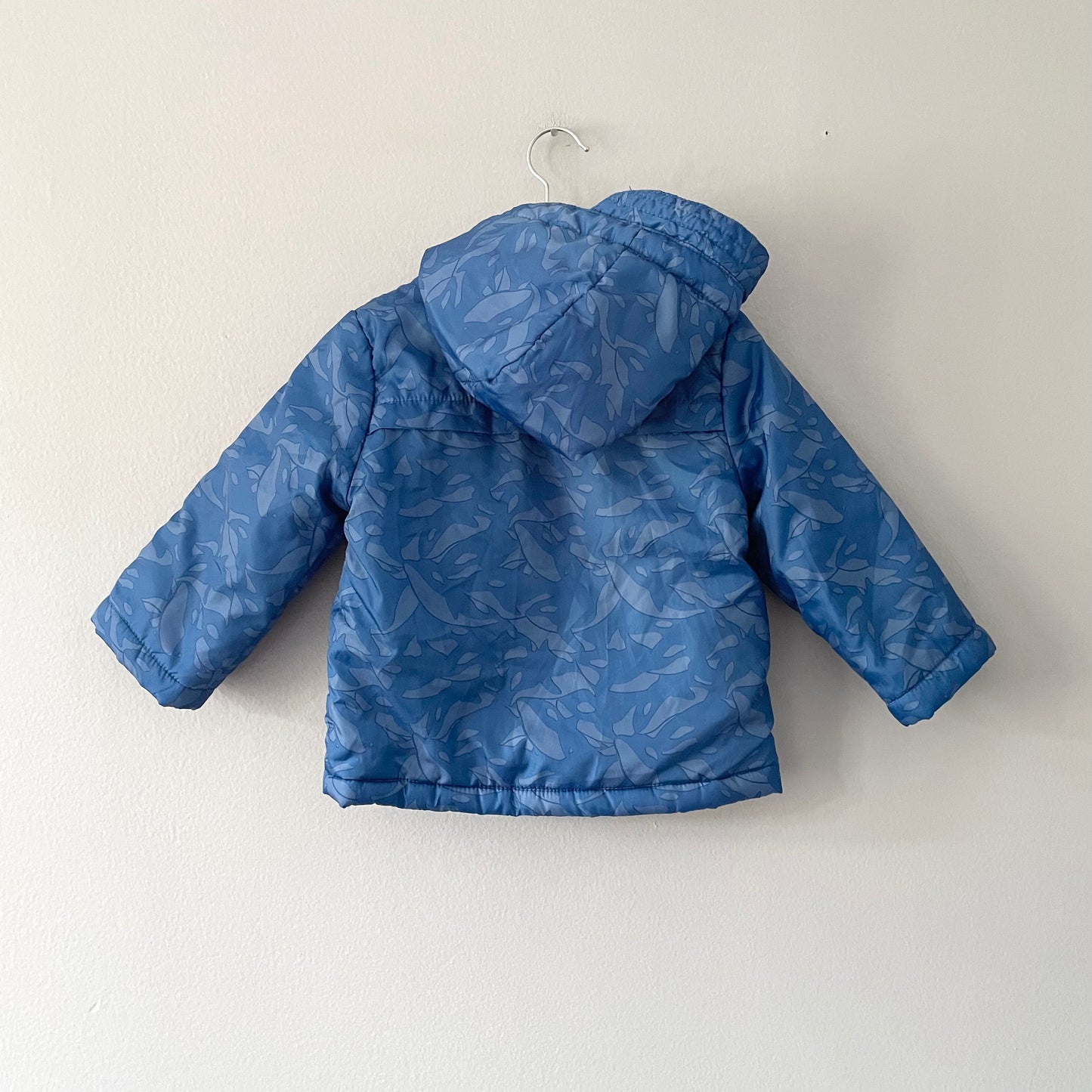 Mango / Blue x camo puffer / 18-24M