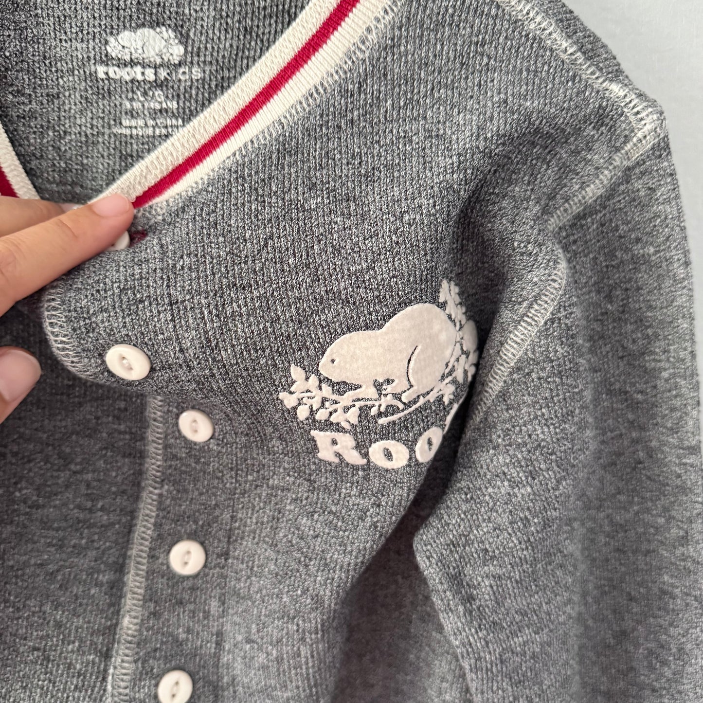 Roots / Salt and pepper romper / 9-10Y