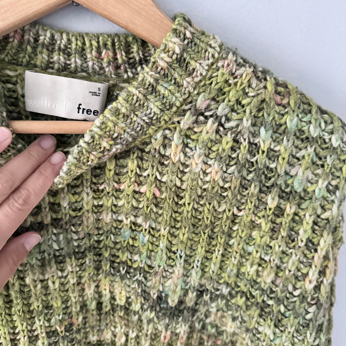 Wilfred free / Green knit pullover / S
