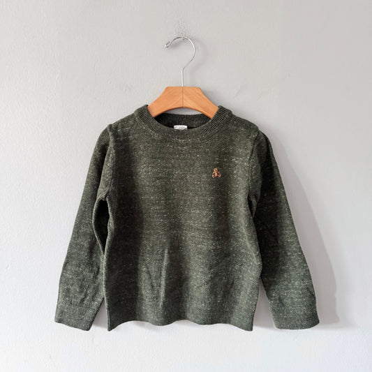 Gap / Dark green cotton knit pullover / 5Y