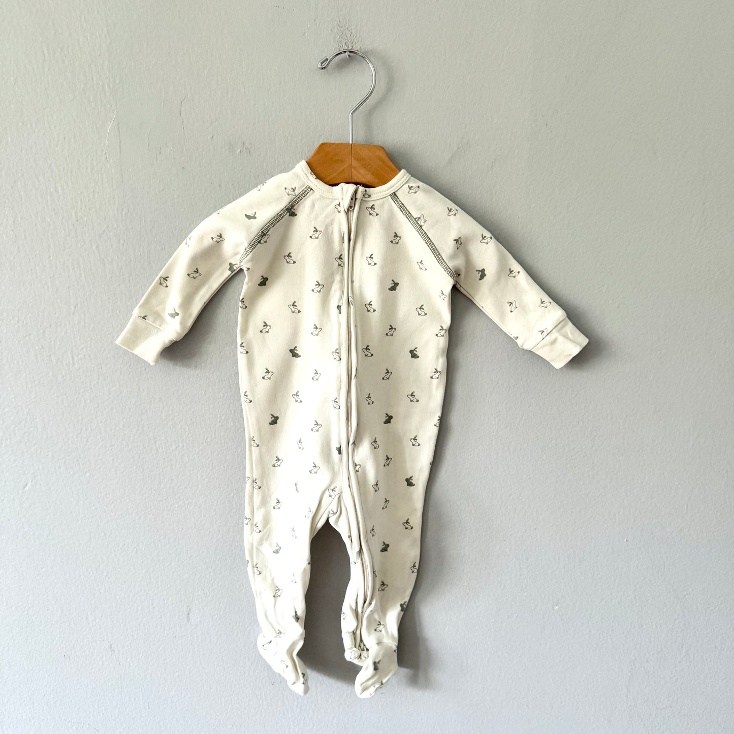 Pehr / White x bunny romper / 0-3M