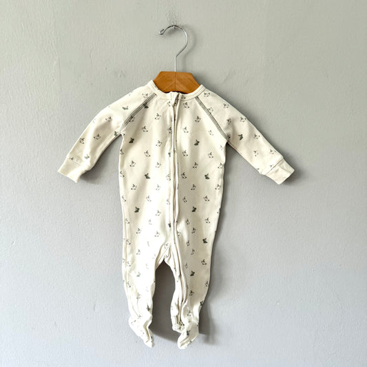 Pehr / White x bunny romper / 0-3M