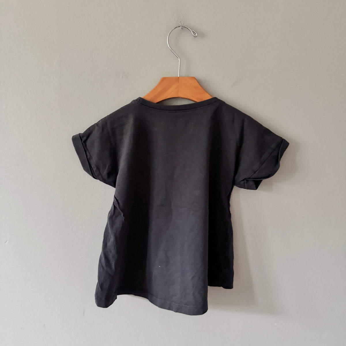Tea / Dark grey x unicorn T-shirt / 2Y