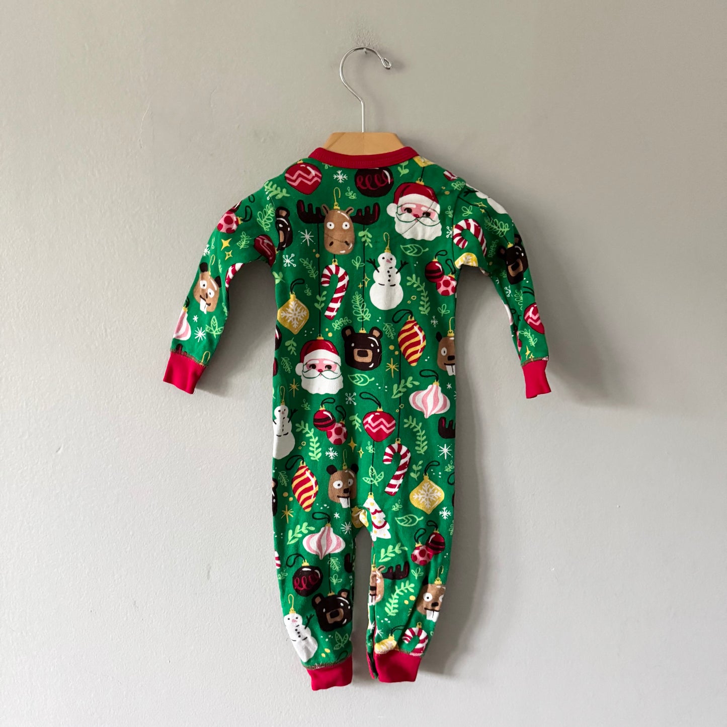 Little Blue House / Holiday romper / 6-12M