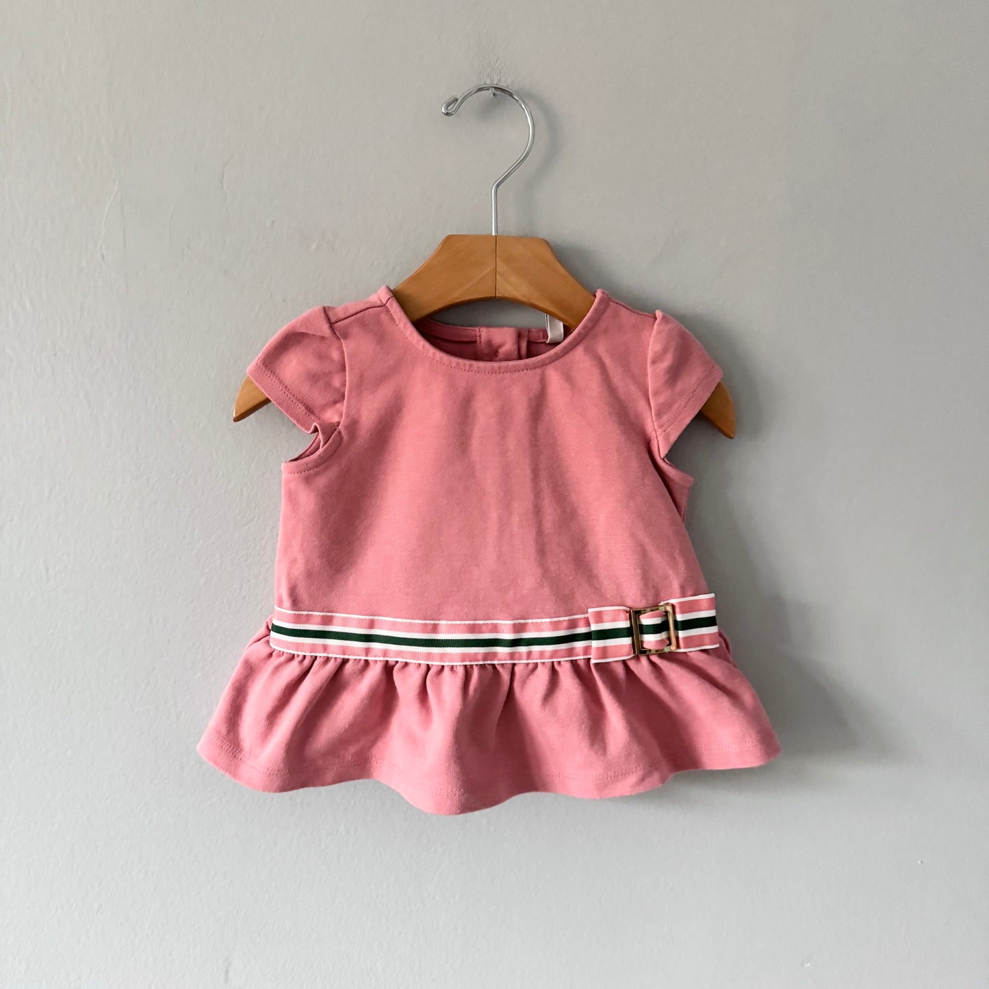 Janie & Jack / Tunique à volants rose / 12-18M