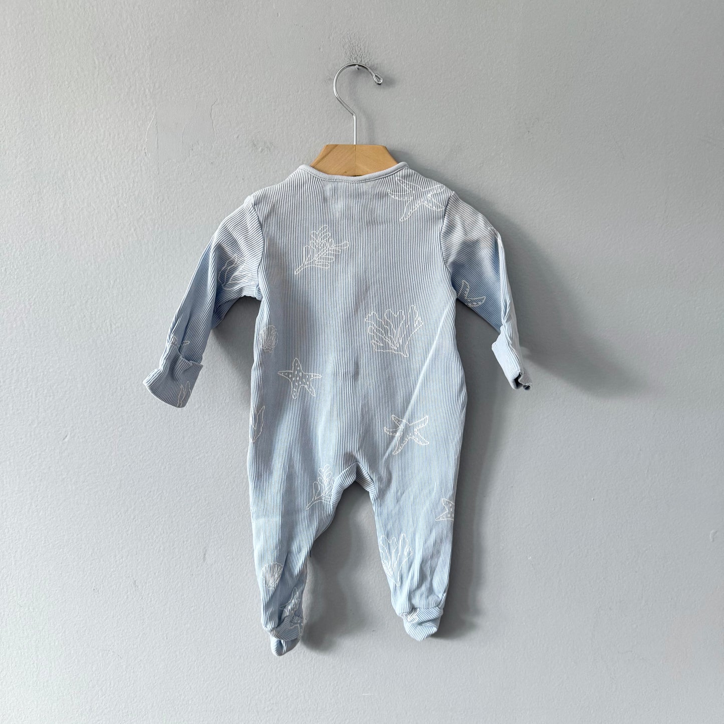 John Lewis / Light blue romper / 3-6M