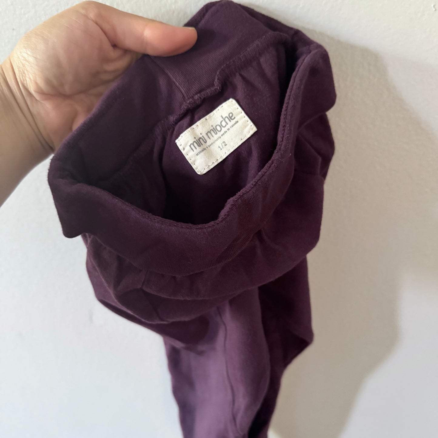 Mini mioche / Plum harem pants / 1-2Y