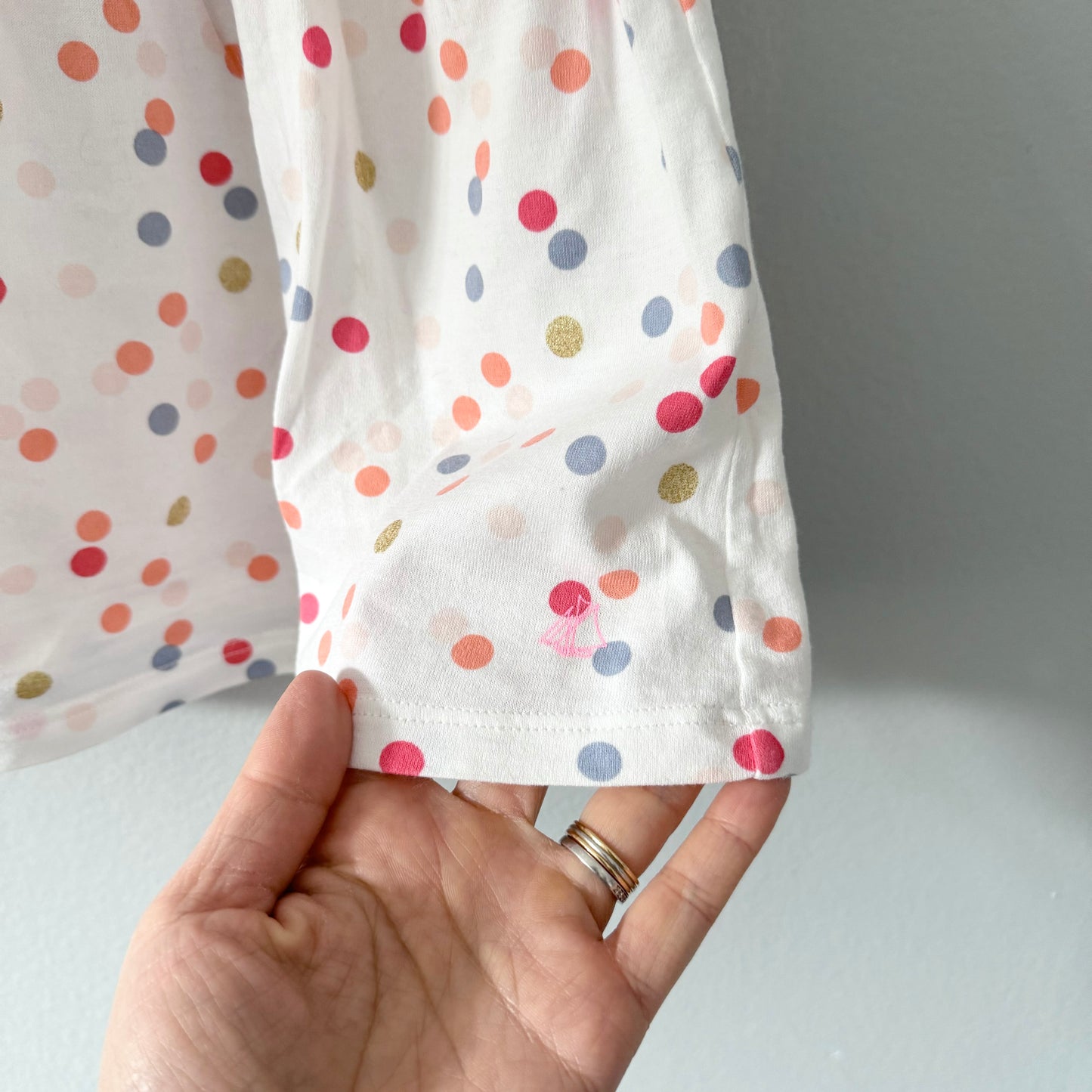 Petit Bateau / White x Dots summer dress / 24M