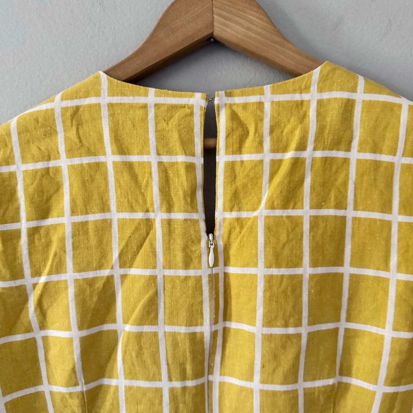 Elk / 100% linen yellow jump suit / Women US6, UK10