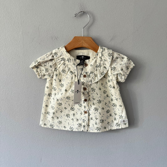 7 for all man kind / Floral blouse / 12M - New with tag