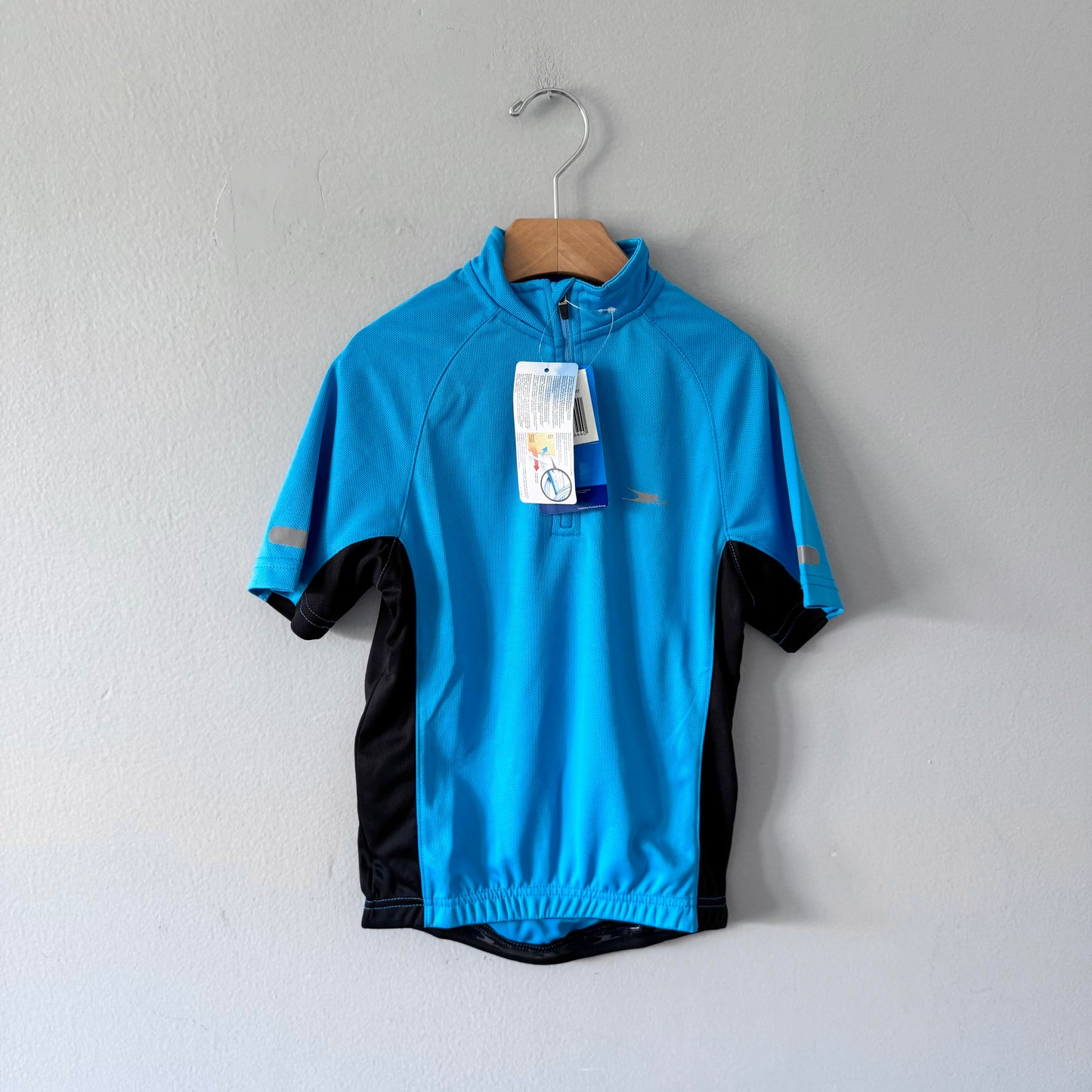 Grue / Rashguard bleu x noir / 7-8 ans - Neuf avec étiquette