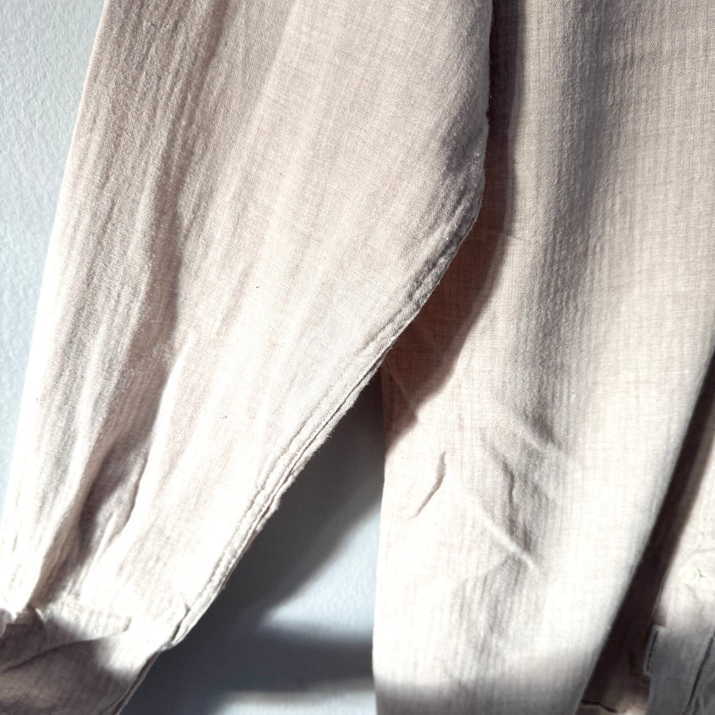 Frank and Oak / Beige flannel shirt / Men M