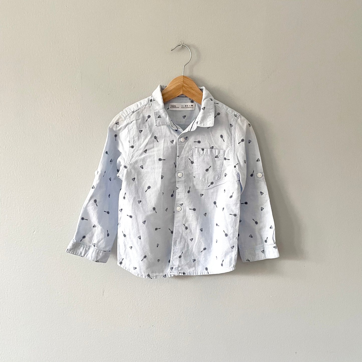 Zara / Badminton cotton shirt / 2-3Y