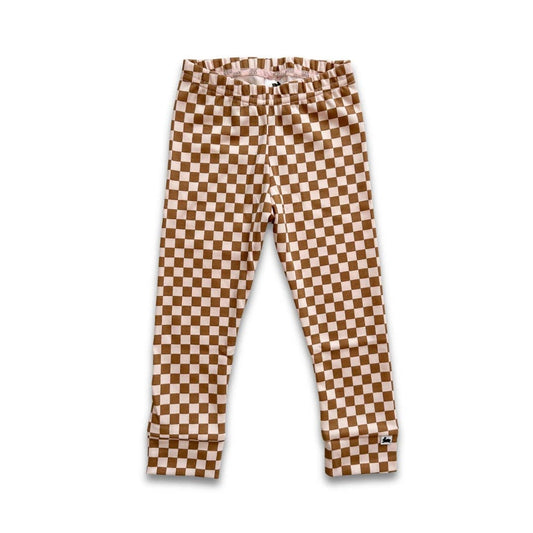 Little & Lively / Bamboo Leggings | Blush Checkers / 2, 5 & 6T - New with tag