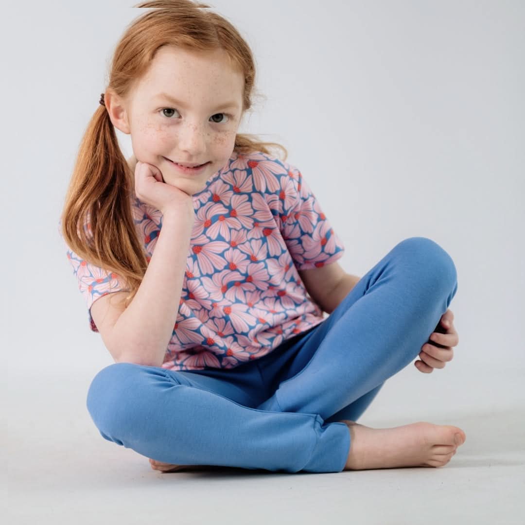 Little & Lively /  Bamboo Leggings | Seaglass / 6T - New with tag
