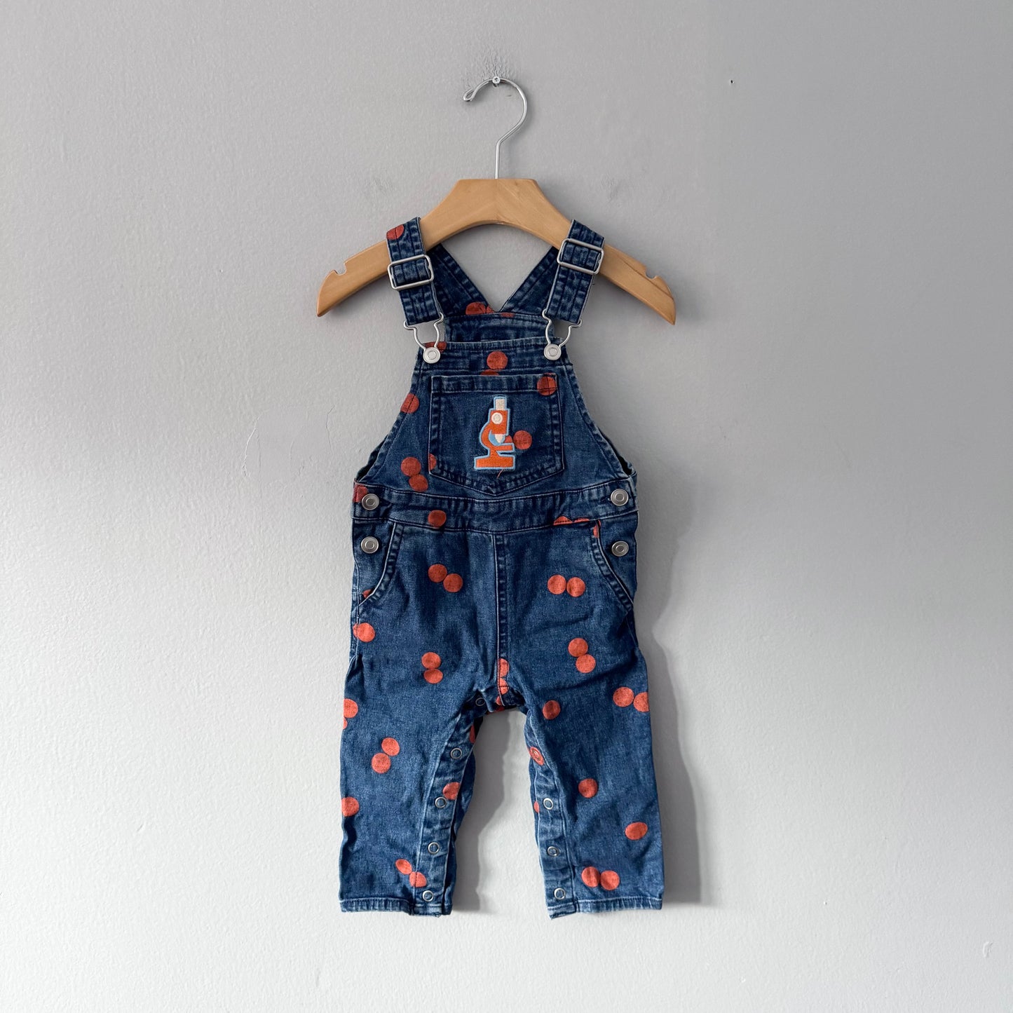 Christian Robinson / Denim dots overalls / 12M